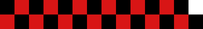 separador cuadrados rojos y negros